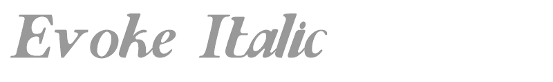 Evoke Italic